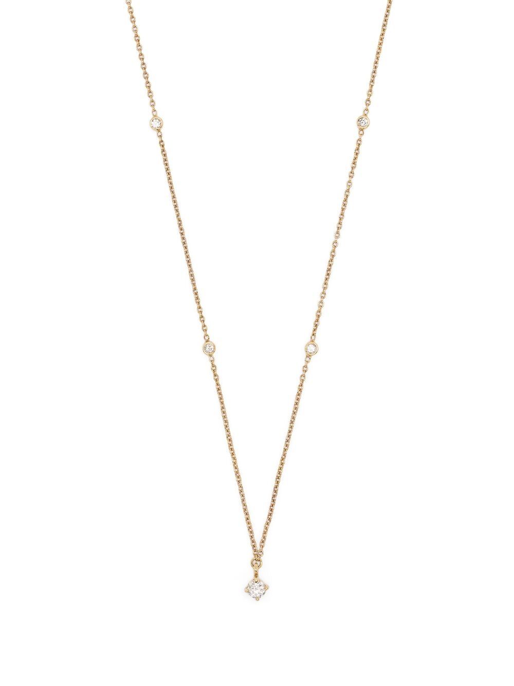 We by WHITEbIRD 18kt Gelbgoldhalskette mit Diamanten von We by WHITEbIRD