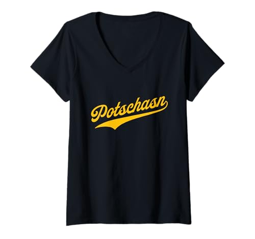 Damen Immer SCHEN Potschasn T-Shirt mit V-Ausschnitt Damen Immer SCHEN Potschasn T-Shirt mit V-Ausschnitt von We love Kärnten Shop