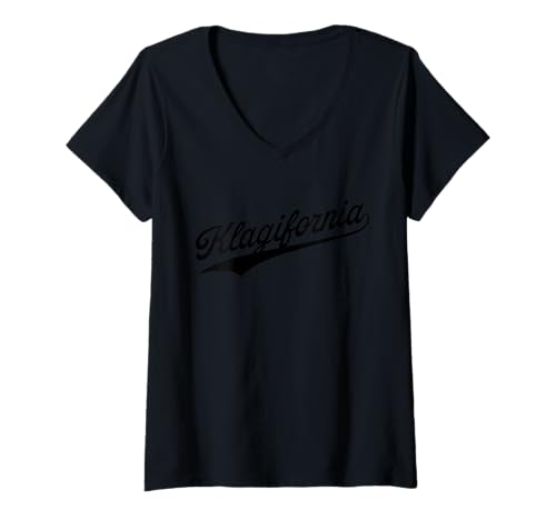 Damen Klagifornia - Klagenfurt am Wörthersee T-Shirt mit V-Ausschnitt von We love Kärnten Shop
