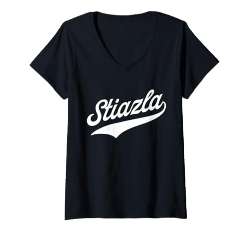 Damen Stiazla - Stiazlarin - Kärnten Österreich - Kärntner Dialekt T-Shirt mit V-Ausschnitt von We love Kärnten Shop