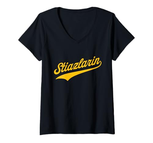 Damen Stiazlarin - Stiazla - Kärnten Österreich - Kärntner Dialekt T-Shirt mit V-Ausschnitt von We love Kärnten Shop
