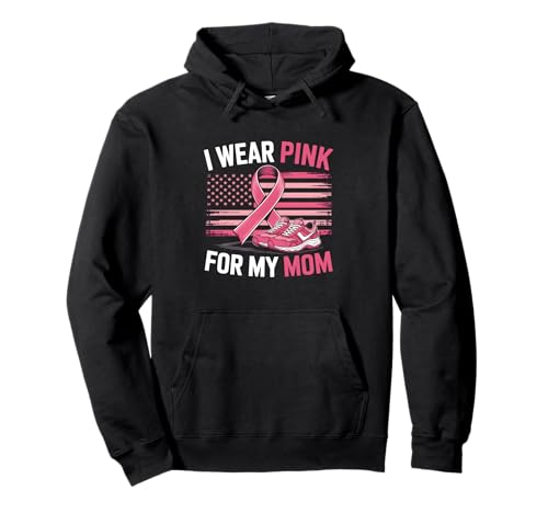 I Wear Pink for My Mom Sneakers USA Flag Kinder Herren Jugend Pullover Hoodie I Wear Pink for My Mom Sneakers USA Flag Kinder Herren Jugend Pullover Hoodie von We walk for Mom Breast Cancer Awareness