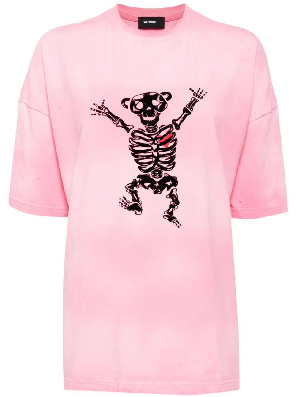 We11done Bolt Teddy T-Shirt - Rosa von We11done