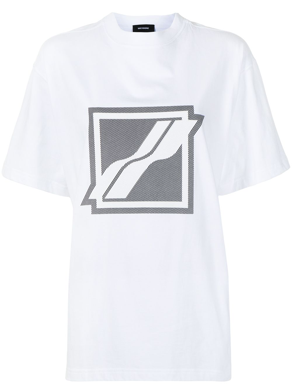 We11done T-Shirt mit Logo-Print - Weiß von We11done