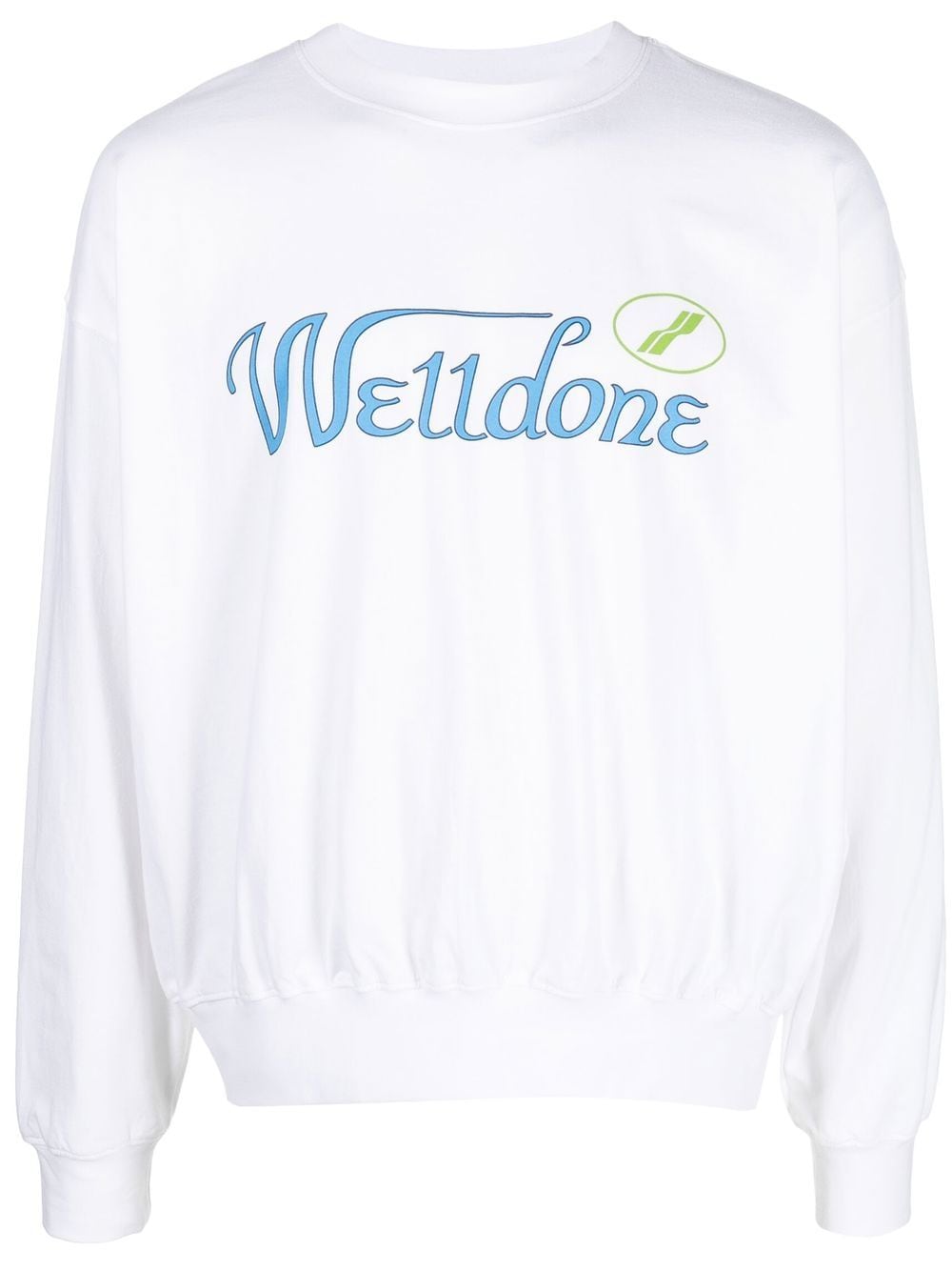 We11done Sweatshirt mit Logo-Print - Weiß von We11done