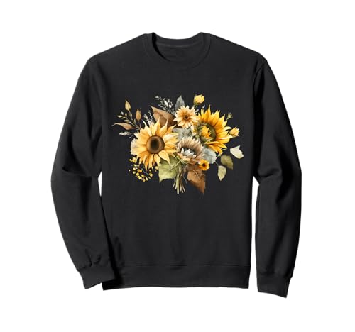 Damen Graphic Sunflower Sweatshirt Damen Graphic Sunflower Sweatshirt von WeAreJoyfulLearners