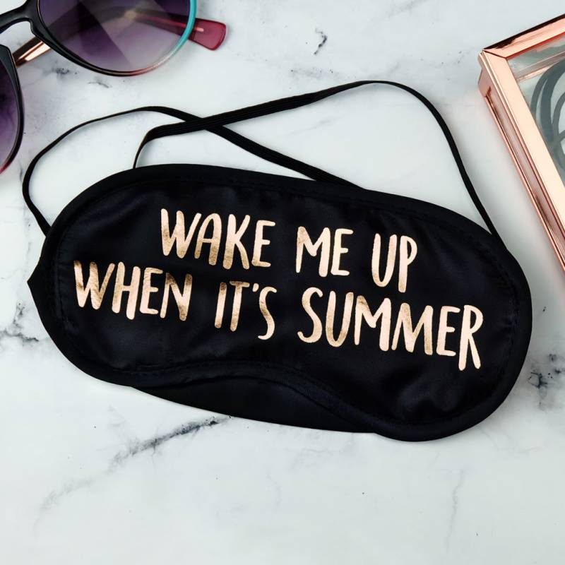Wake Me Up, Wenn Es Sommer Gold Folie Augenmaske Ist Wake Me Up, Wenn Es Sommer Gold Folie Augenmaske Ist von WeArePaperPlane