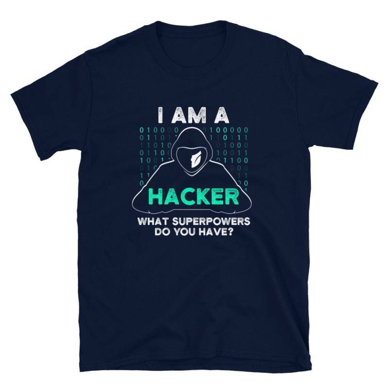 Hacker Superpowers Computer Hacking T-Shirt von WeAreUSA