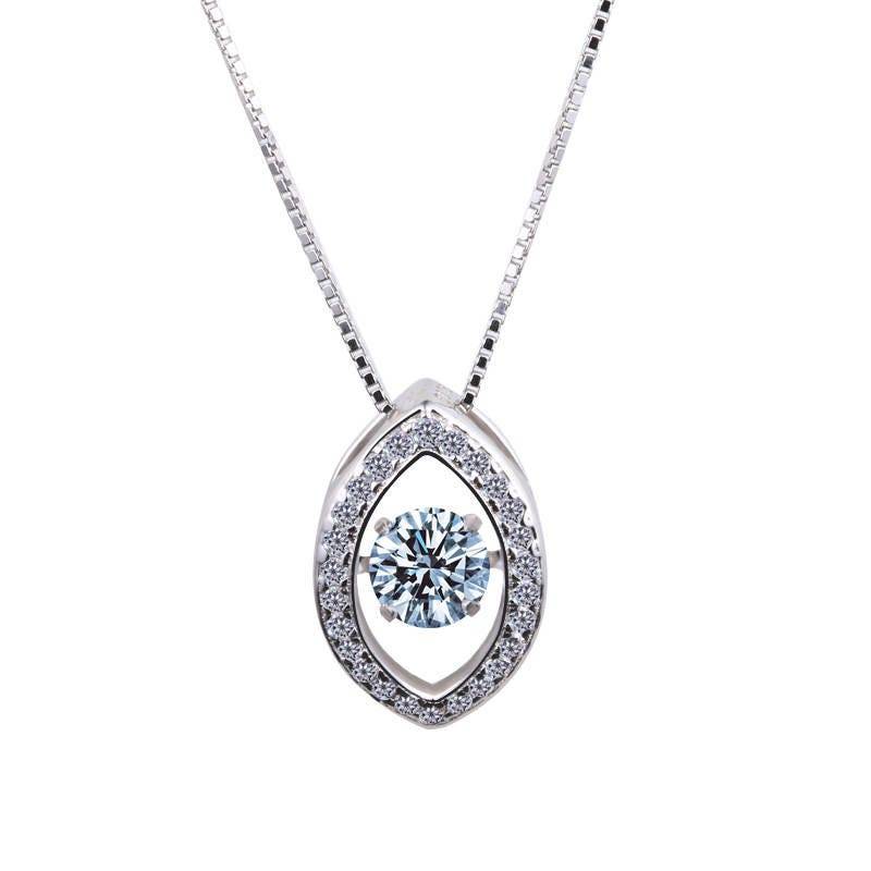 Drehbarer Solitär Anhänger - 925 Sterling Silber Mit Drehbarem Cz Diamant Stein | Ideales Valentinstagsgeschenk Drehbarer Solitär Anhänger - 925 Sterling Silber Mit Drehbarem Cz Diamant Stein | Ideales Valentinstagsgeschenk von WeAreVanity