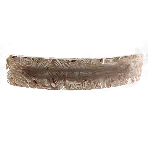 1Stk Patentspange rechteck XL 12,7x2,9cm in einem streifen Decor in rosa - Made in Germany - WeLoveBeads von WeLoveBeads