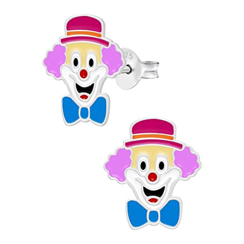 Zilveren oorstekers, vrolijke clown von WeLoveSilver