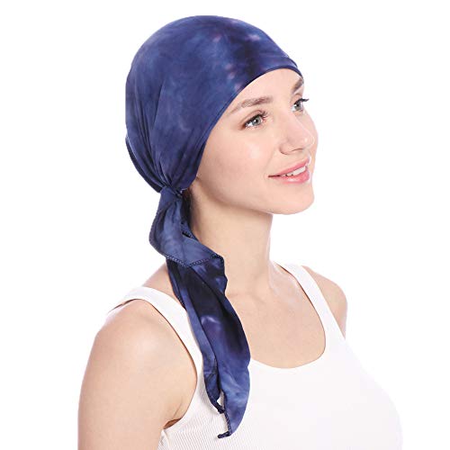 Damen Chemo Hut Kopftuch Pre Tied Ruffle Turban Kopfbedeckung für Krebs von WeMiao