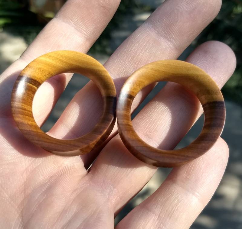 Lignum Vitae Tunnels Organic Plugs Handmade Holz Ohr Gauges Paar 5 Mm-55 Mm Lignum Vitae Tunnels Organic Plugs Handmade Holz Ohr Gauges Paar 5 Mm-55 Mm von WeUseWood