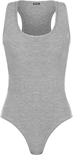 WearAll - Damen Ärmellos Racerback Body Vest Top - Hellgrau - 40-42 WearAll - Damen Ärmellos Racerback Body Vest Top - Hellgrau - 40-42 von WearAll