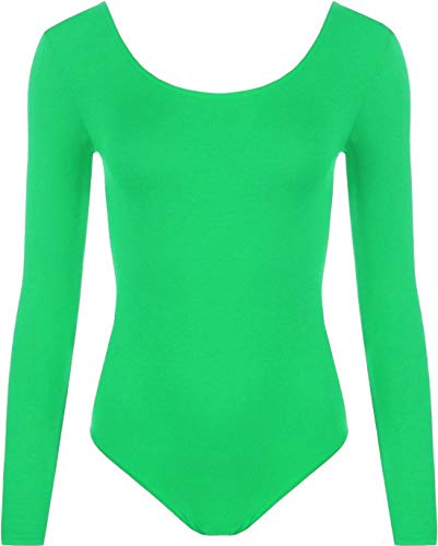 WearAll - Damen Body elastisch Langarm Bodysuit Top - Jade - 36-38 WearAll - Damen Body elastisch Langarm Bodysuit Top - Jade - 36-38 von WearAll