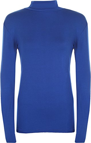 WearAll Damen Pullover mit Rollkragen, Stretch, lange Ärmel, einfarbig, Gr. 34-40 Gr. XXL, königsblau WearAll Damen Pullover mit Rollkragen, Stretch, lange Ärmel, einfarbig, Gr. 34-40 Gr. XXL, königsblau von WearAll