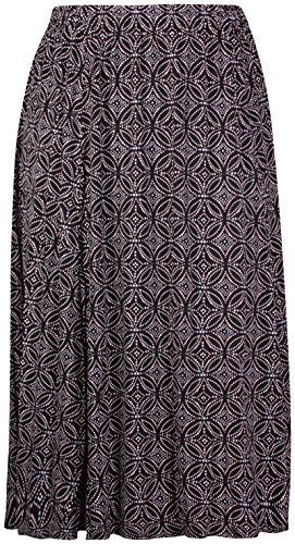 WearAll Damen Rock mit elastischem Taillenbund für Damen, bedruckt, Größe 40-54, Kreismuster, 46/48 WearAll Damen Rock mit elastischem Taillenbund für Damen, bedruckt, Größe 40-54, Kreismuster, 46/48 von WearAll