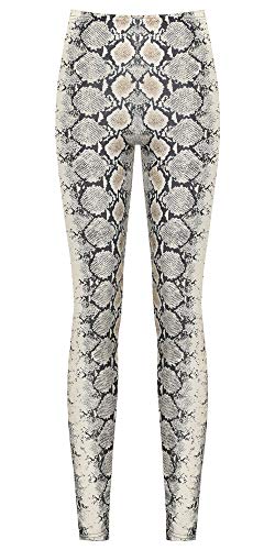 WearAll - Damen Schlange Tier Druck Strecke Leggings Damen Hoch Tailliert Jeggings Hose - Schlange - 36-38 von WearAll