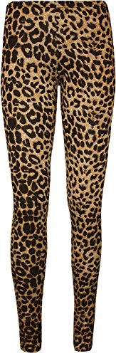 WearAll - Damen Tier Tribal Totenkopf Druck Lang Leggings Hosen - Leopard - 40-42 von WearAll