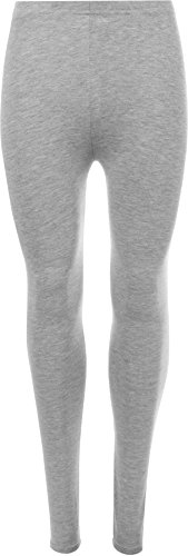 WearAll - Damen Übergröße Lange Leggings - Hellgrau - 48 bis 50 von WearAll