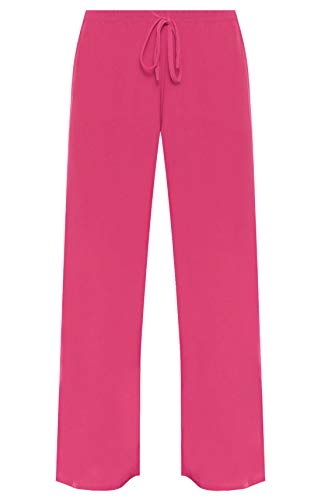 WearAll - Damen Übergröße Palazzo Hose - Cerise - 42 von WearAll