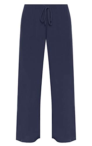 WearAll - Damen Übergröße Palazzo Hose - Marineblau - 42 von WearAll