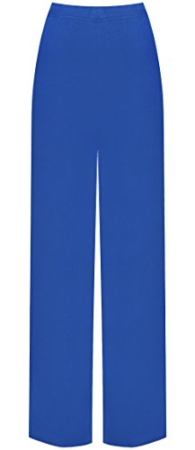 WearAll - Damen Übergröße Palazzo weitem Bein Schlaghosen Gummizug - Königsblau - 48 bis 50 WearAll - Damen Übergröße Palazzo weitem Bein Schlaghosen Gummizug - Königsblau - 48 bis 50 von WearAll