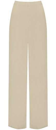 WearAll - Damen Übergröße Palazzo weitem Bein Schlaghosen Gummizug - Stein - 52 bis 54 WearAll - Damen Übergröße Palazzo weitem Bein Schlaghosen Gummizug - Stein - 52 bis 54 von WearAll