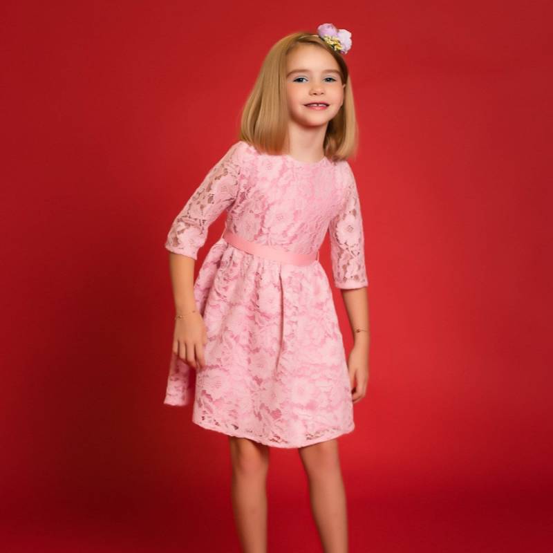 Rote Spitze Kleid, Mädchen Spitzenkleid, Kinder Kleidung, Bekleidung, Partykleid, Rotes Formelle Sanitätskleid von WearRaeBenson