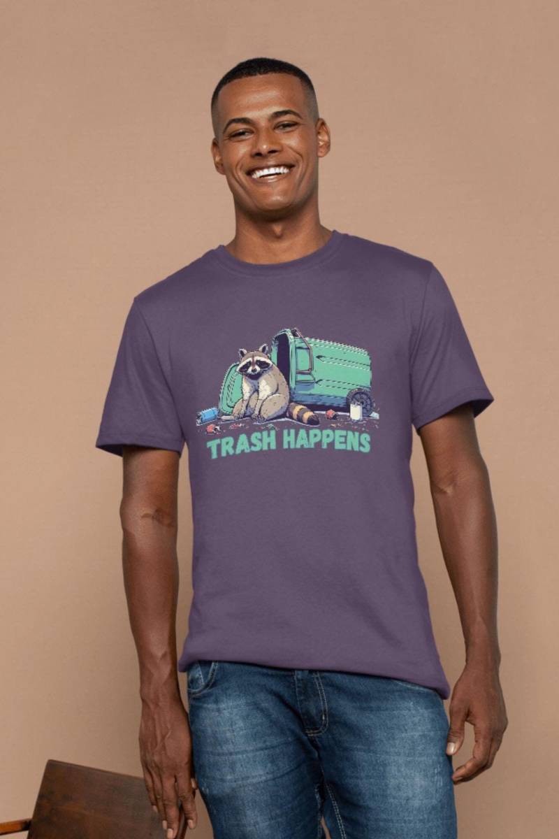 Premium Shirt - Trash Happens Waschbär Design Premium Shirt - Trash Happens Waschbär Design von WearThread