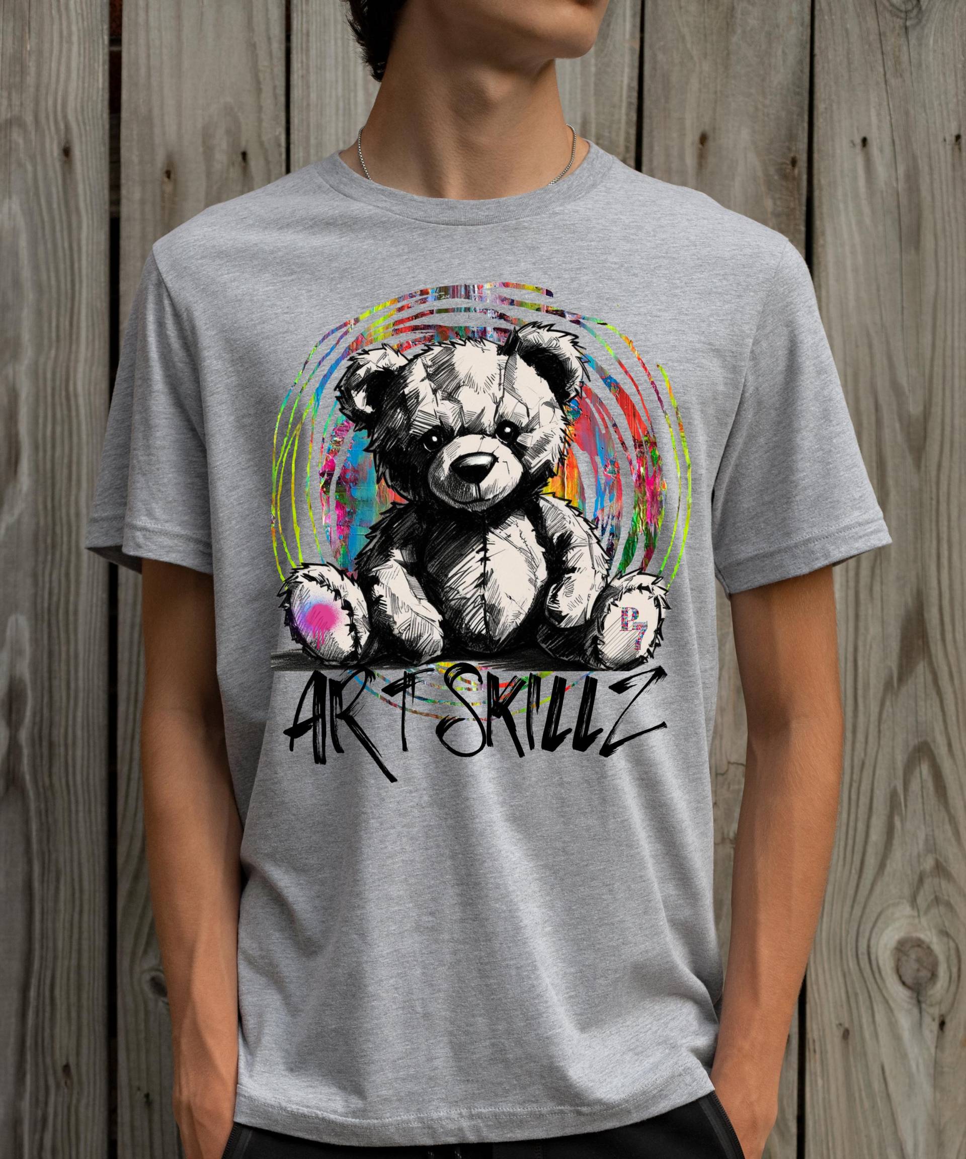 Limitierte Auflage Teddy Art T-Shirt Artwear Urban Streetwear Shirt Hip Hop Teddybär Design Signiertes Unisex Limitierte Auflage Teddy Art T-Shirt Artwear Urban Streetwear Shirt Hip Hop Teddybär Design Signiertes Unisex von WearableArtPimmsel7