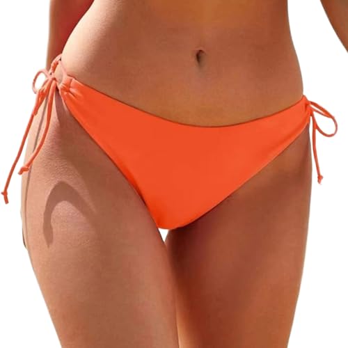 Weardear Damen Bikinihose Low Waist mit seitlicher Schnürung Cheeky Badehose Bikini Slip von Weardear