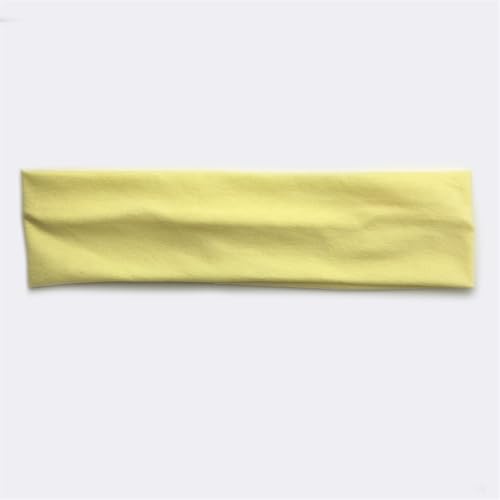 Weardear Damen Stirnbänd Sommer Headband Sport Elastisch Haarbänder Exercise Gym Yoga Laufen Hair Band Weiches Antirutsch Headbands Kurkuma M von Weardear
