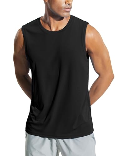 Weardear Gym Tank Top Herren Hawaii Hemd Muskelshirt Trainingsshirt Tanktop Schnelltrocknendes Gym Sleeveless Funktionsshirt Sport Schwarz XXL von Weardear