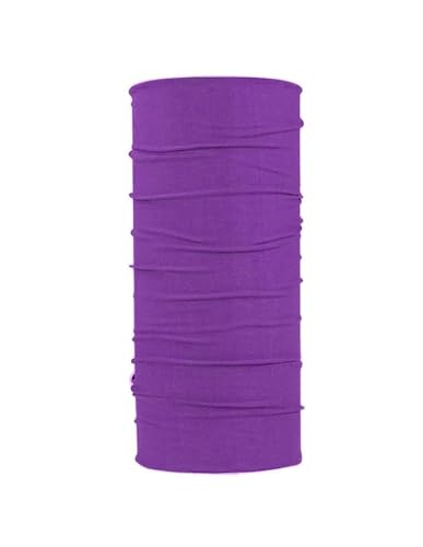 Weardear Multifunktionstuch Halstuch Herren Nahtloses Merino Schlauchschal Herren Outdoortuch Loop Schal Herren, Tiefes Lila von Weardear