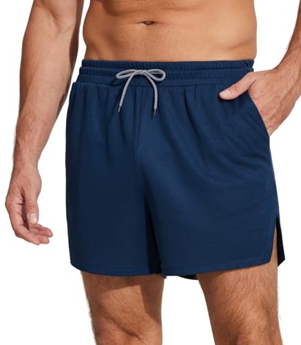 Weardear Shorts Herren Sport Schnell Trocknend Sporthose Kurz Trainingshose Radlerhose Atmungsaktive Jogginghose Männer Outdoor Running Bodybuilding Navy blau S von Weardear