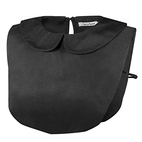 Wearlizer Frauen Kragen Puppe Chiffon Abnehmbare Hälfte Shirt Bluse in Baumwolle - Schwarz von Wearlizer