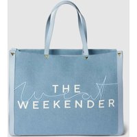 Weat Weekender mit Label-Stitching Modell 'Weekender Denim' in Jeansblau, Größe One Size von Weat