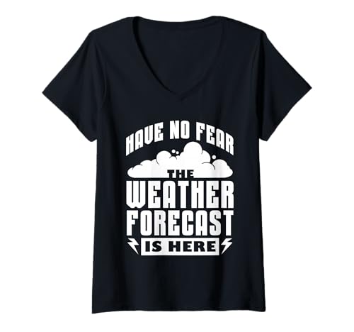 Damen Kühnes Statement-Design zur Wettervorhersage T-Shirt mit V-Ausschnitt Damen Kühnes Statement-Design zur Wettervorhersage T-Shirt mit V-Ausschnitt von Weather Wisdom Designs