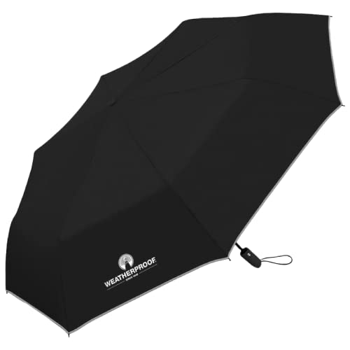 Weatherproof Regenschirm mit automatischem Öffnen/Schließen, Wp-m880, Schwarz, Schwarz, Einheitsgröße, Weatherproof Regenschirm mit automatischem Öffnen/Schließen, Wp-m880, Schwarz von Weatherproof