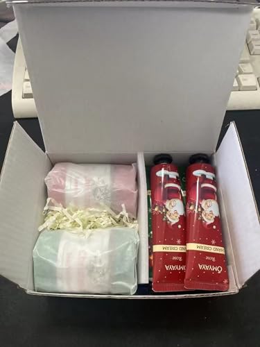 Geschenke für Frauen, 2 Stück Duftkerze Set Geschenke, 6 Handcreme x 30 ml, Aroma Duftkerzen Geschenkset für Frauen, Mama, Sheabutter Handcreme, Kleine Geschenke Weihnachten, für Mitarbeiter von WebPlatz