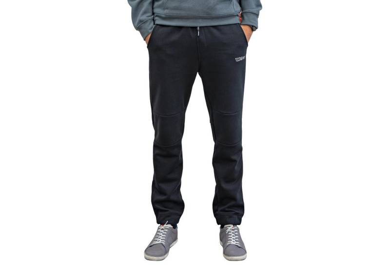 Weber GmbH Jogginghose schwarz Freizeithose lang (1-tlg) Baumwolle. weiche Qualität, bedruckte Schlauchkordel von Weber GmbH
