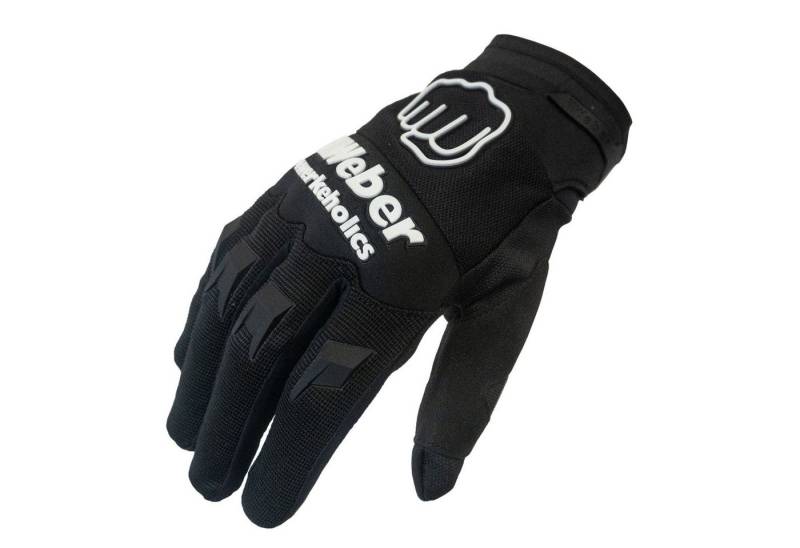 Weber GmbH Motorradhandschuhe Weber #Werkeholics Handschuhe schwarz / weiß mit hervorragendem Grip, Fingerknöchelprotektoren von Weber GmbH