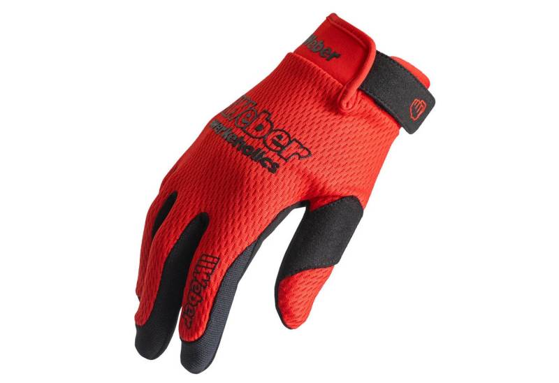 Weber GmbH Fahrradhandschuhe Weber #Werkeholics Ultra Lite Handschuhe rot/schwarz mit hervorragendem Grip, ultra-leicht und luftdurchlässig von Weber GmbH