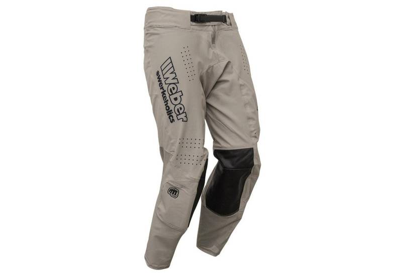 Weber GmbH Motorradhose Weber #Werkeholics Flow Hose sand/beige großzügige Stretch- und Belüftungszonen, Ledereinsätze im Kniebereich von Weber GmbH