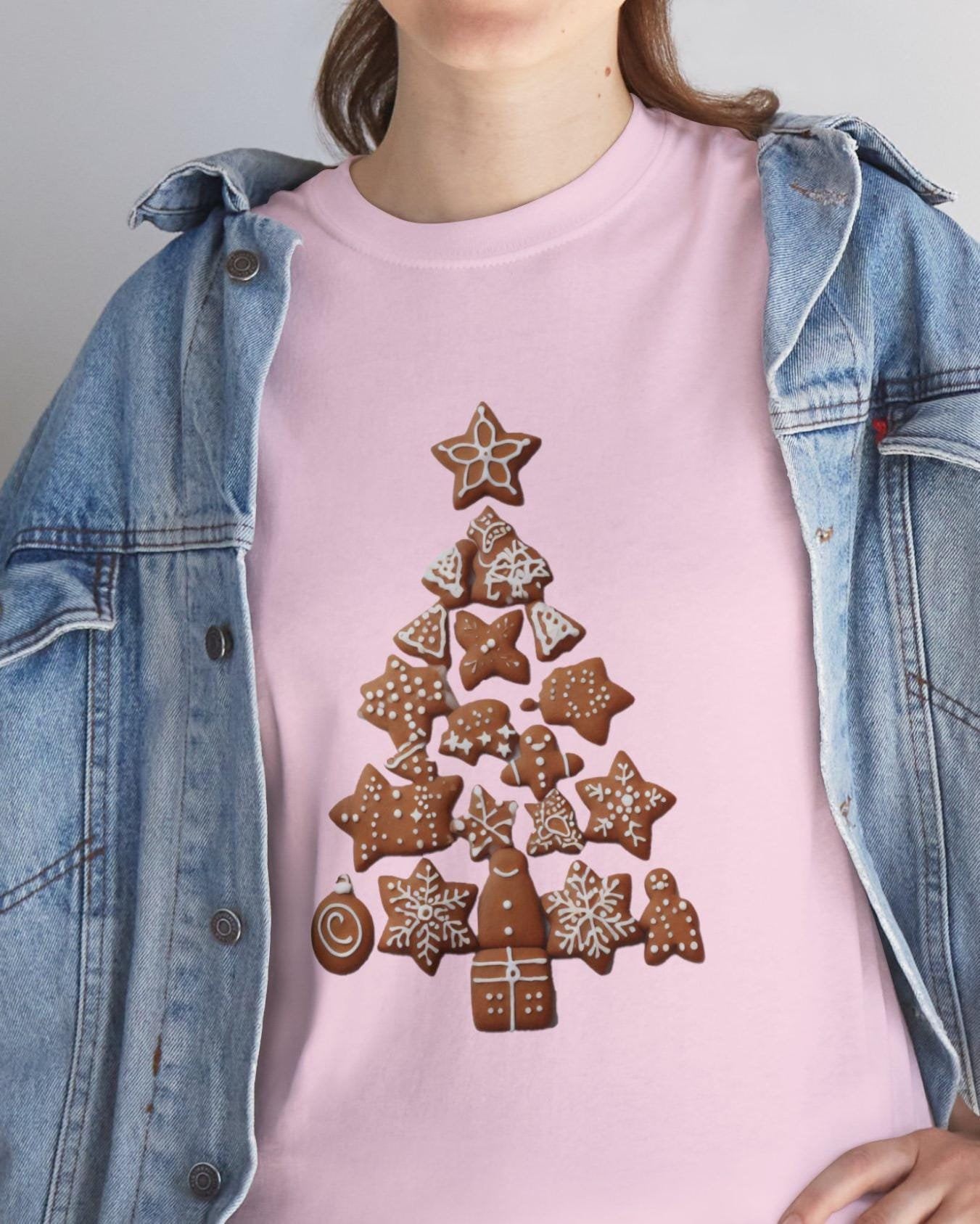 Christmas T-Shirt, Family Shirt & Party T-Shirt For Holiday-Season, Gingerbread-Tree Shirt, Matching Outfit von WebserviceArt