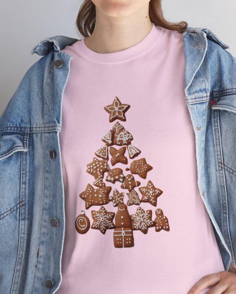 Christmas T-Shirt, Family Shirt & Party T-Shirt For Holiday-Season, Gingerbread-Tree Shirt, Matching Outfit von WebserviceArt