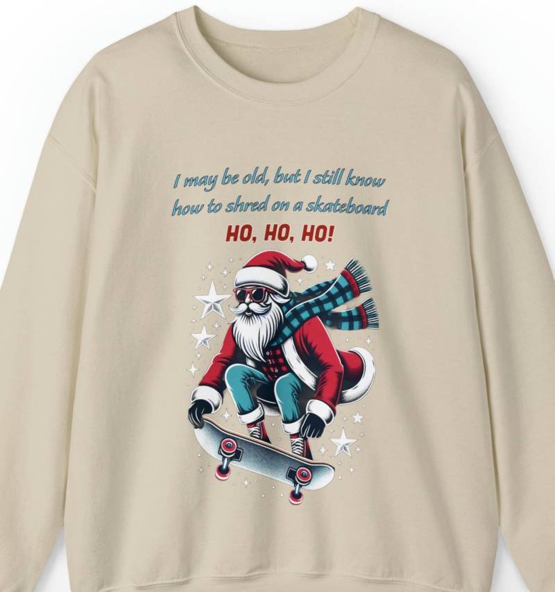 Merry Christmas Sweatshirt, Santa Clause Sweatshirt For Christmas, Xmas, Cute Shirt Family, Crewneck Sweatshirt von WebserviceArt