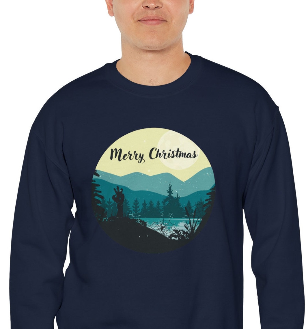 This Landscape Christmas Sweatshirt Is A Gift For All Members Of The Family & Friends. It Perfect Outfit Holiday Season von WebserviceArt