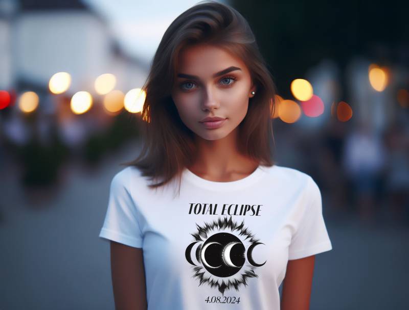 Total Solar Eclipse April 8, 2024, Solar Eclipse 2024 T - Shirt, Spring 8 Sun Moon, Astronomy Event, Totality Souvenir von WebserviceArt